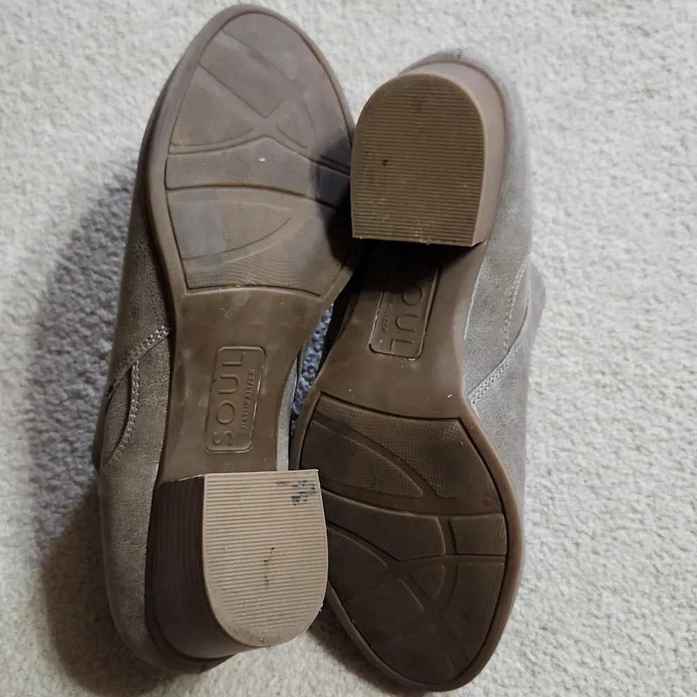 Naturalizer Soul Ankle Tan/Gray Boots - 7.5